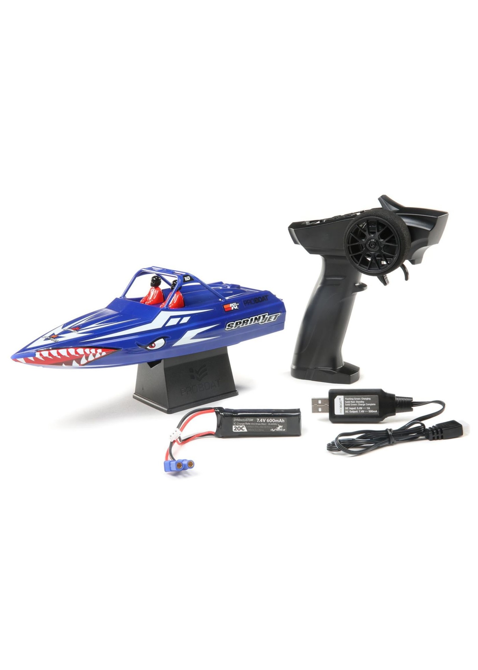 Pro Boat 8045T2 - Sprintjet 9" Self-Righting Jet Boat Brushed RTR -Blue