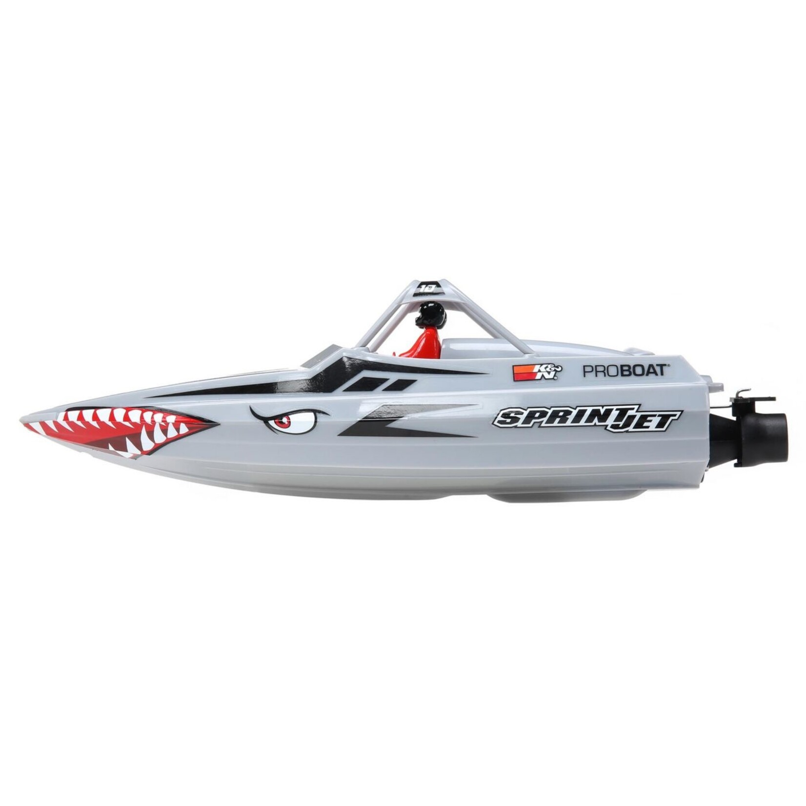 Pro Boat 8045T1 - Sprintjet 9" Self-Righting Jet Boat Brushed RTR - Silver