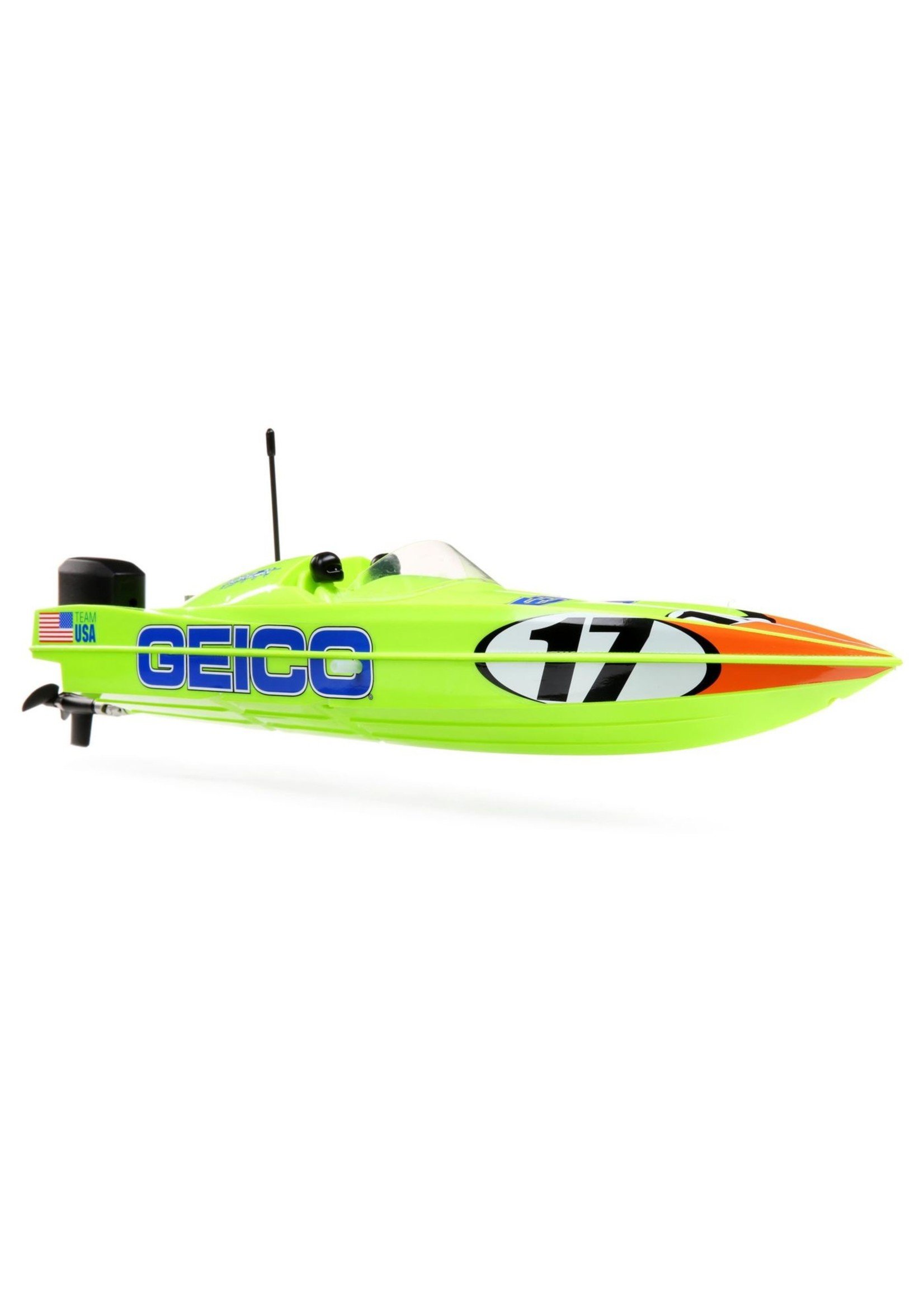 Pro Boat 08044T1 - Miss GEICO 17" Power Boat Racer Deep-V RTR