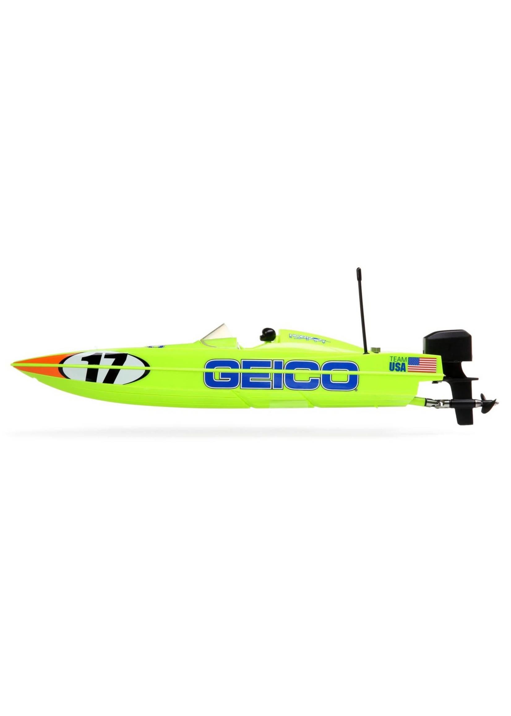 Pro Boat 08044T1 - Miss GEICO 17" Power Boat Racer Deep-V RTR