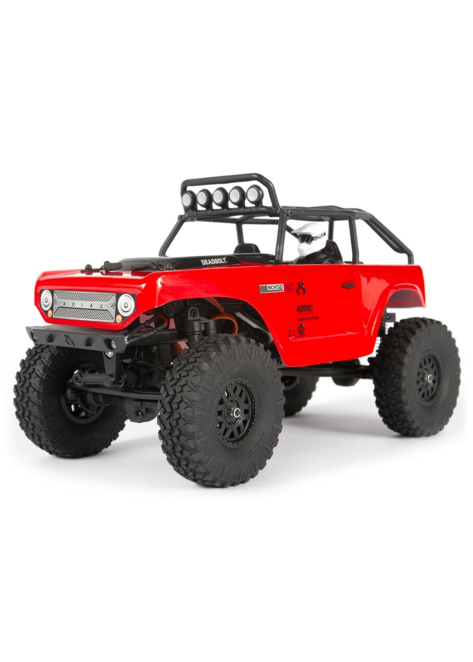 Axial 1/24 SCX24 Deadbolt 4WD Rock Crawler Brushed RTR - Red