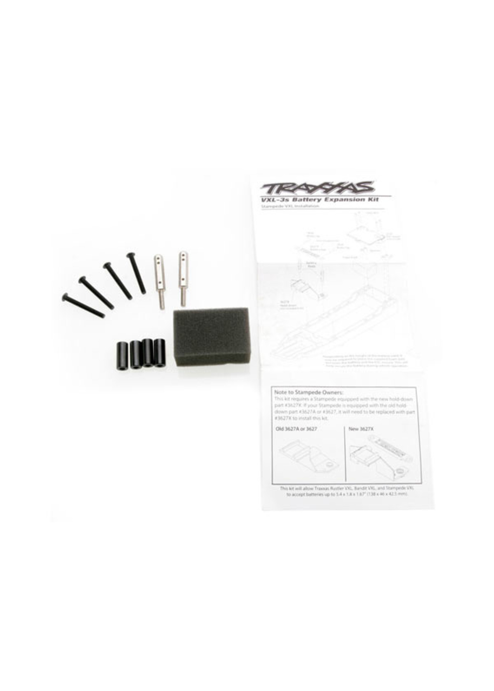 Traxxas 3725X - Battery Expansion Kit for Rustler, Stampede