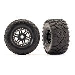 Traxxas 8972 - Black Wheels / Maxx All-Terrain Tires