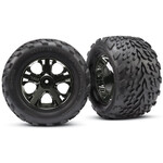 Traxxas 3669A - All-Star Black Chrome Wheels / Talon Tires