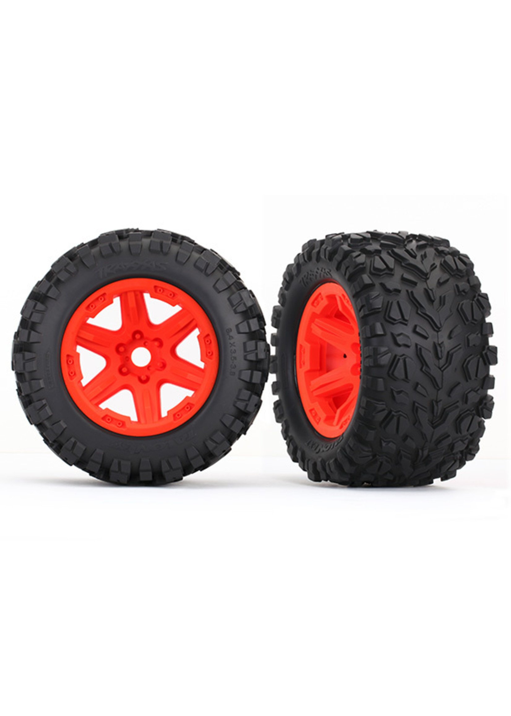 Traxxas 8672A - Orange Wheels / Talon EXT Tires