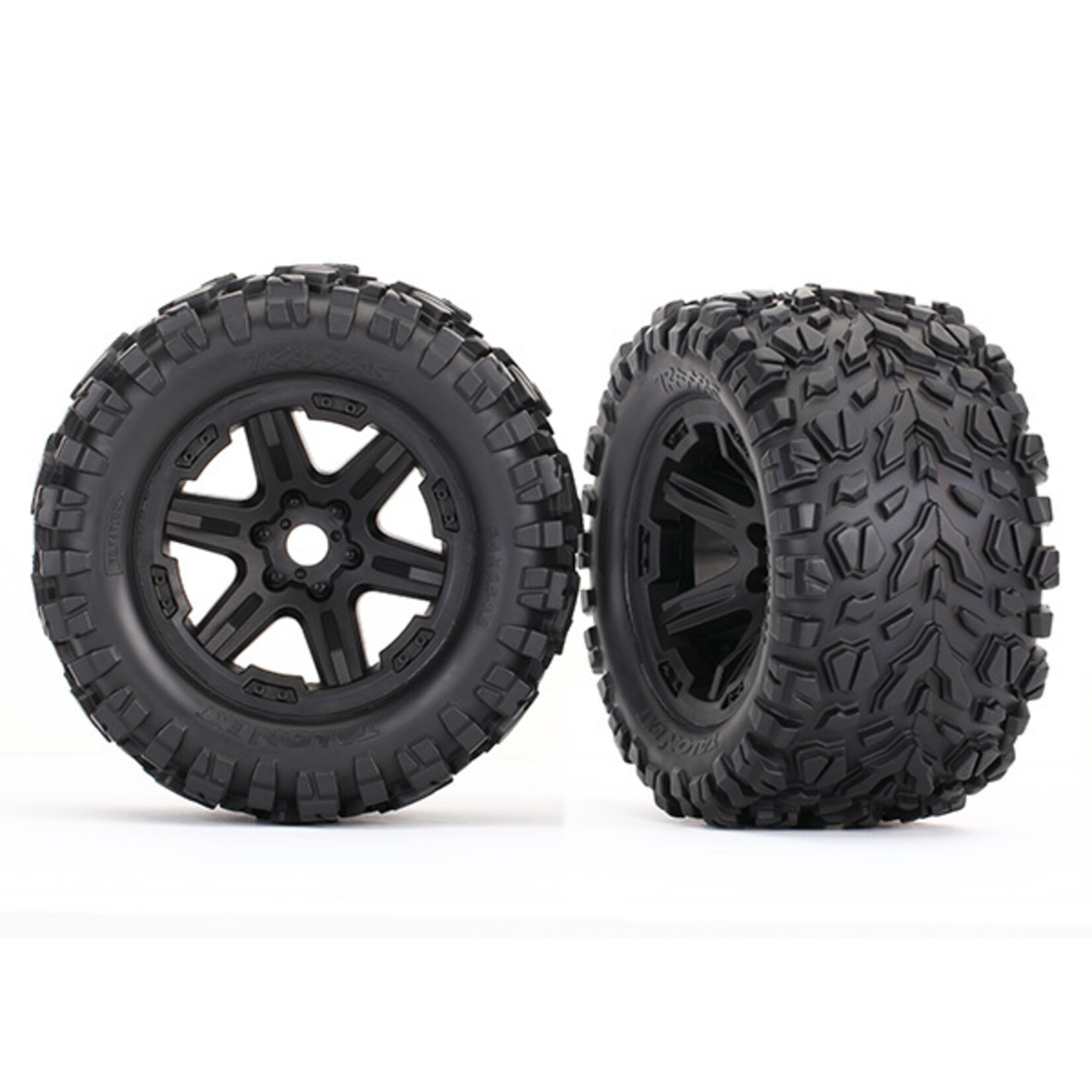 Traxxas 8672 - Black Wheels / Talon EXT Tires