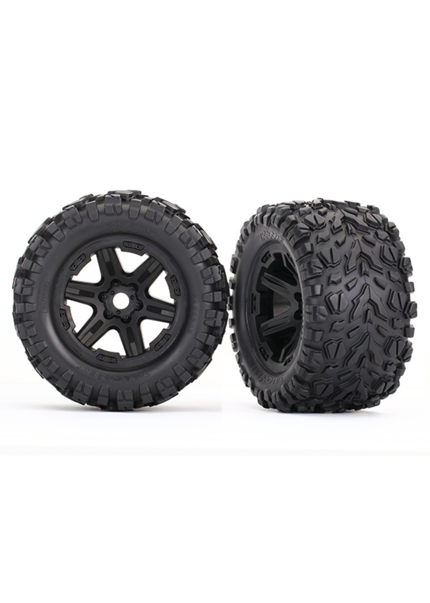Traxxas 8672 - Black Wheels / Talon EXT Tires