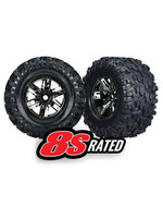 Traxxas 7772A - X-Maxx® Black Chrome Wheels / Maxx® AT Tires