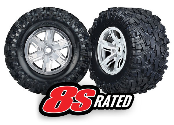 7772R - X-Maxx® Satin Chrome Wheels / Maxx® AT Tires