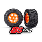 Traxxas 7772T - X-Maxx® Orange Wheels / Maxx® AT Tires