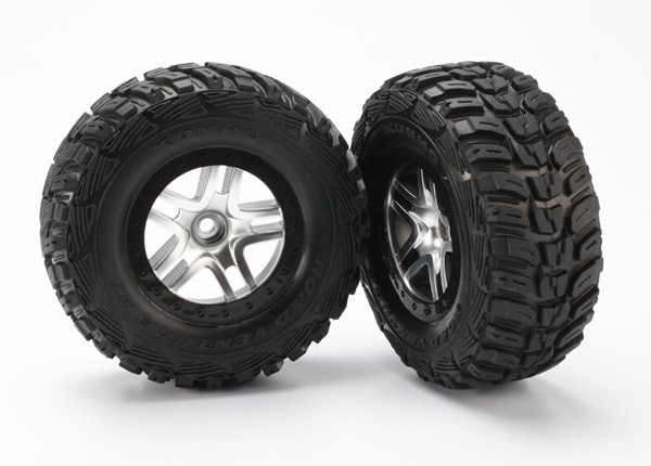 5882 - SCT Split-Spoke Satin Chrome Wheels / Kumho Tires