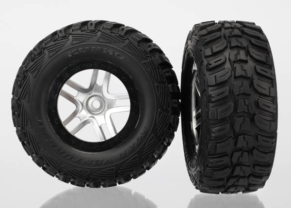 6874 - SCT Split-Spoke Satin Chrome Wheels / Kumho Tires