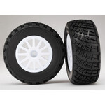 Traxxas 7473R - White Wheels / BFGoodrich® Rally Gravel Pattern S1 Compound Tires