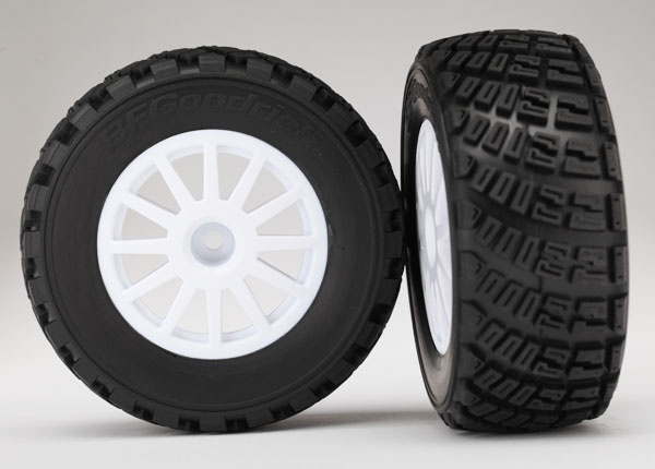 7473R - White Wheels / BFGoodrich® Rally Gravel Pattern S1 Compound Tires