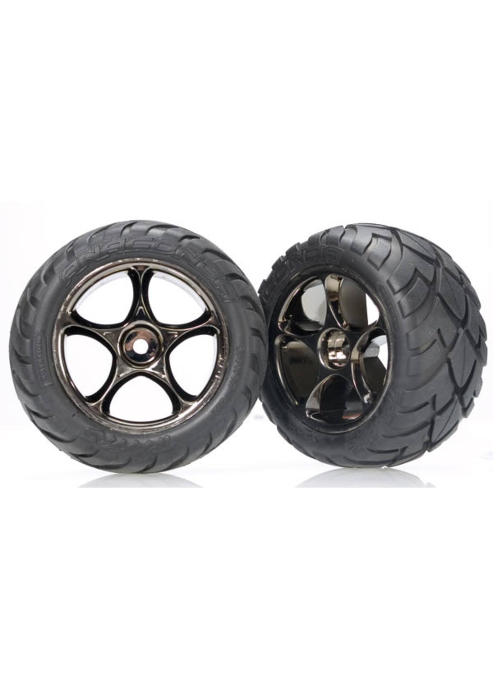 Traxxas 2478A - Tracer 2.2" Black Chrome Wheels / Anaconda® 2.2" Tires