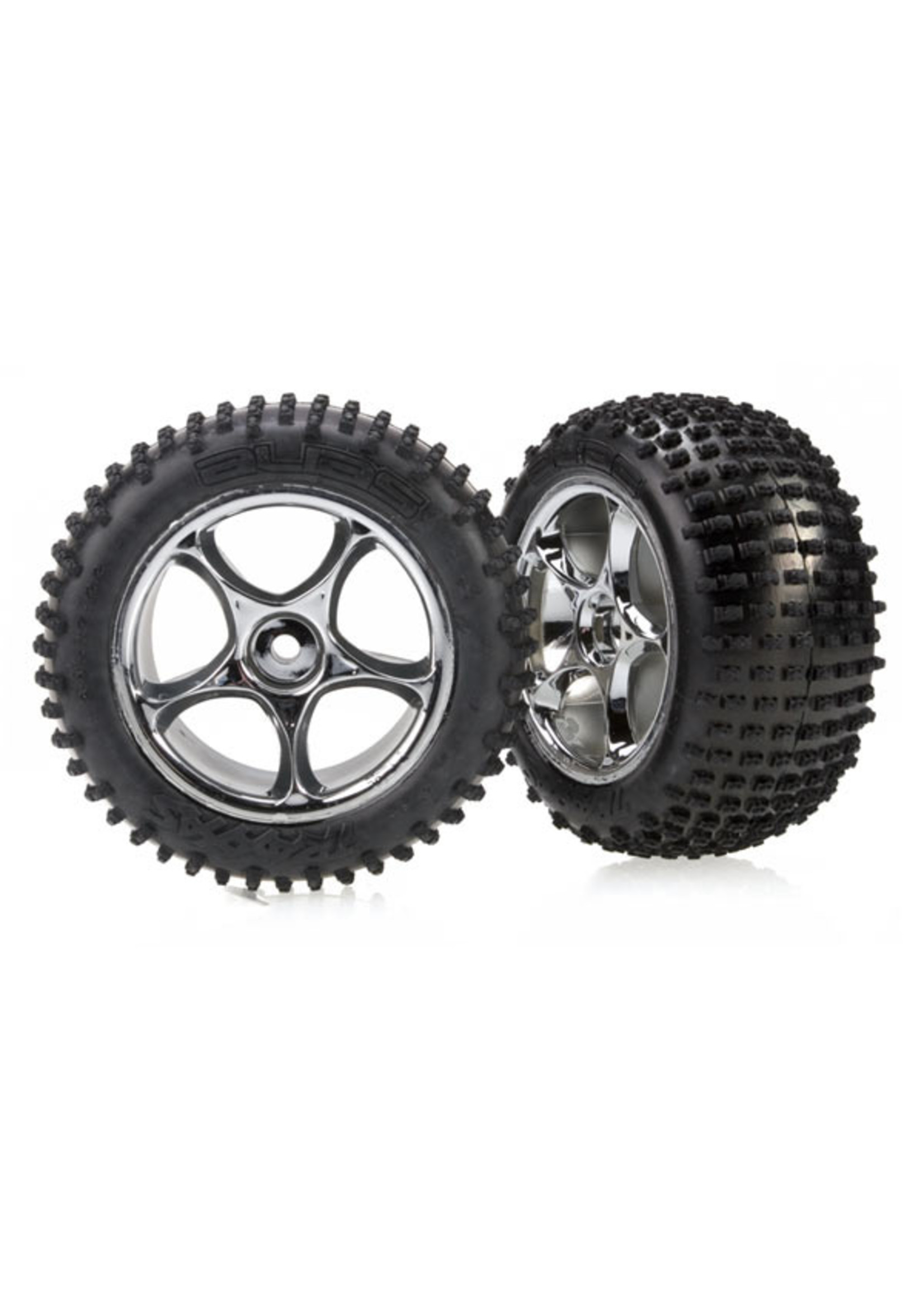 Traxxas 2470R - Tracer 2.2" Chrome Wheels / Alias Tires