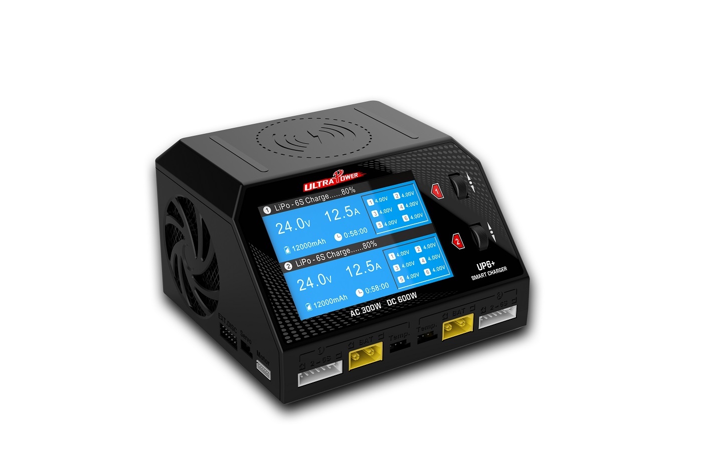 UP6+ 300W/600W Dual Port Multi-Chemistry AC/DC Charger