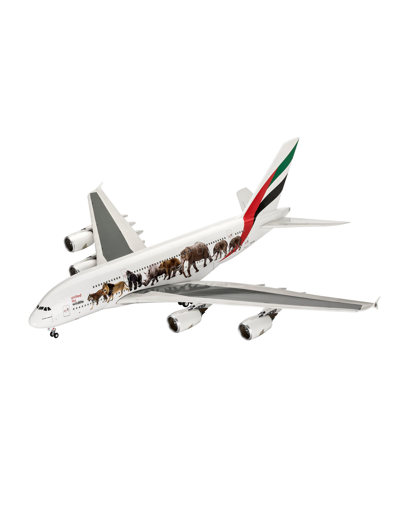 Revell of Germany 03882 - 1/144 Airbus A380-800 Emirates United for Wildlife