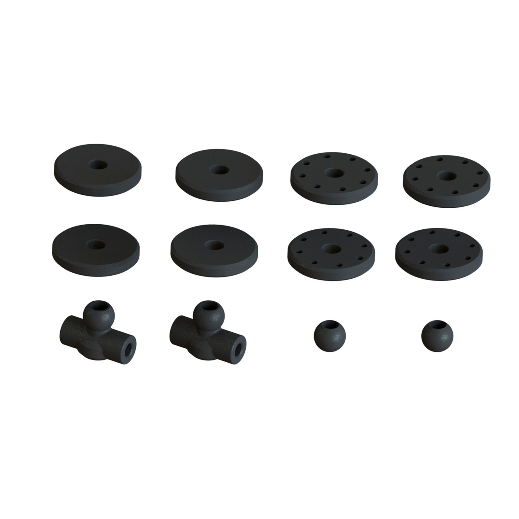 Arrma ARA330624 - Shock Set Bore: 16mm, Length:117mm, Oil:550CST, 8x1.4mm