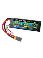 Common Sense RC 4S5200-50HX - 14.8V 5200mAh 50C Lipo Battery Hard Case with XT60 Connector + CSRC Adapter