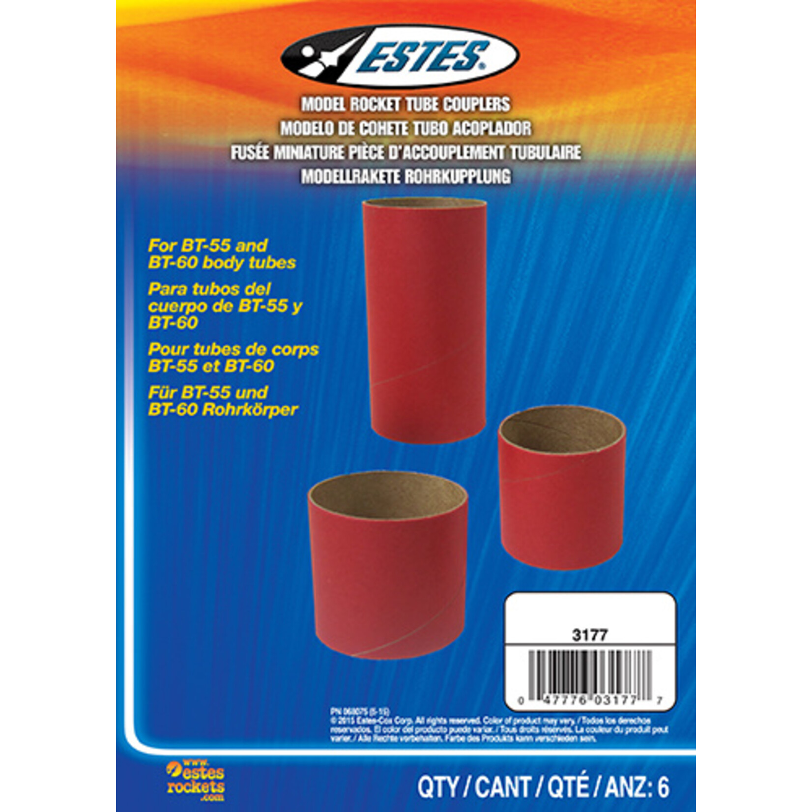 Estes BT55/BT60 Body Tube Couplers - 3177