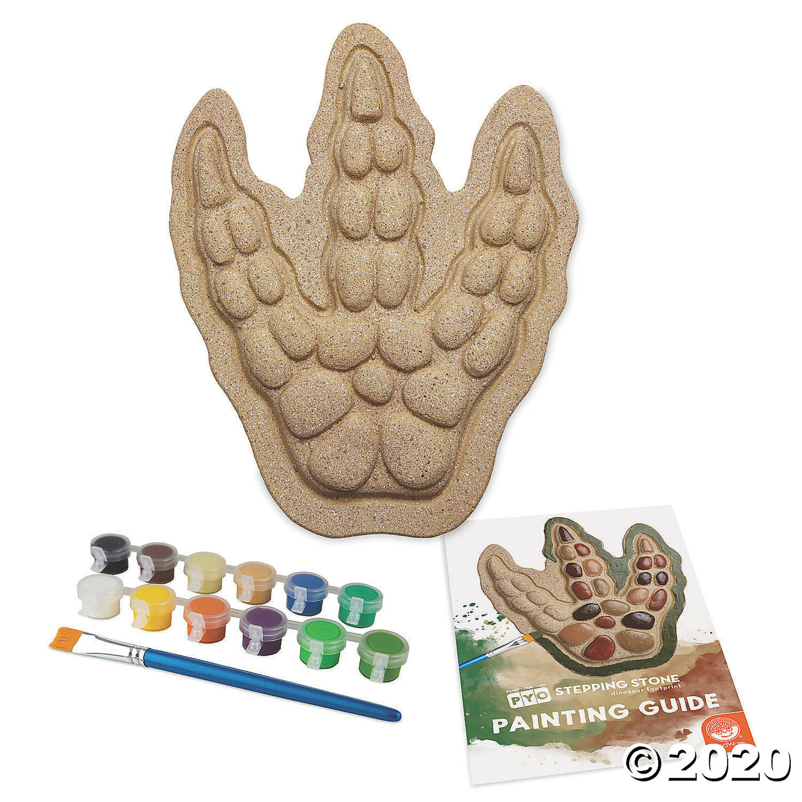 Mindware Paint Your Own: Dinosaur Footprint Stepping Stone