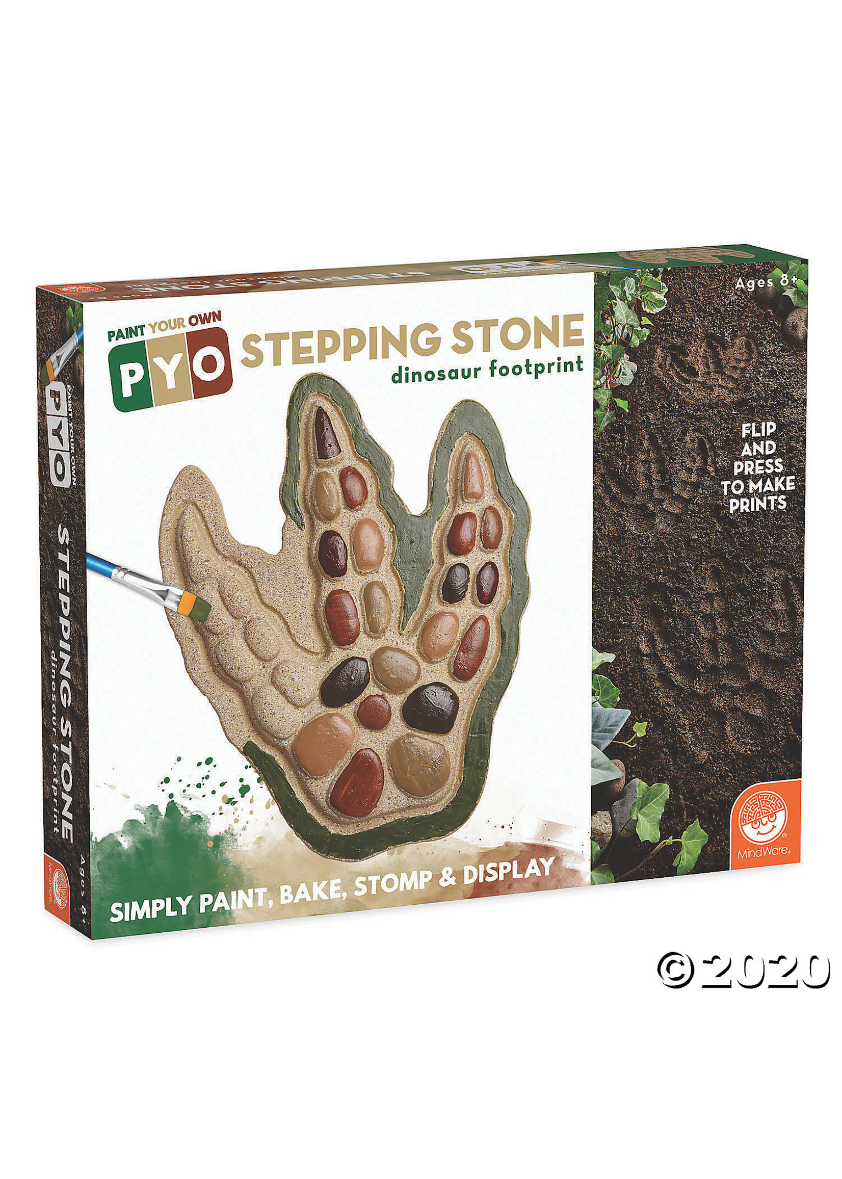 Mindware Paint Your Own: Dinosaur Footprint Stepping Stone