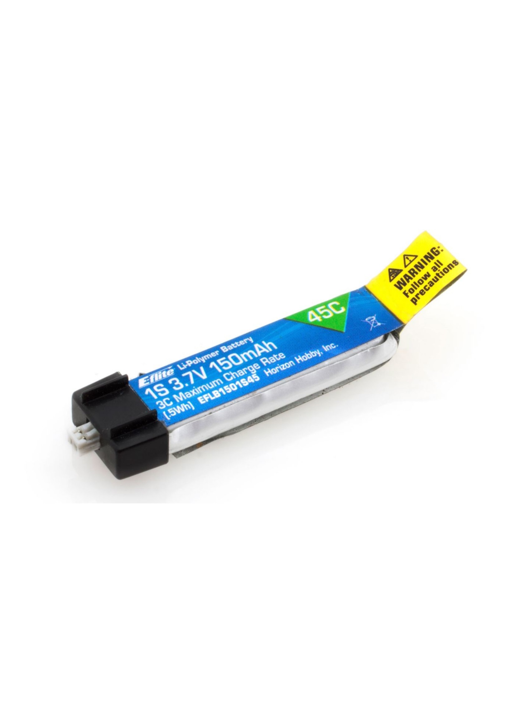 E-flite B1501S45 - 150mAh 1S 3.7V 45C LiPo Battery: PH 1.5 (Ultra Micro)