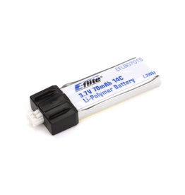 E-flite B0701S - 70mAh 1S 3.7V 14C LiPo Battery: PH 1.5 (Ultra Micro)