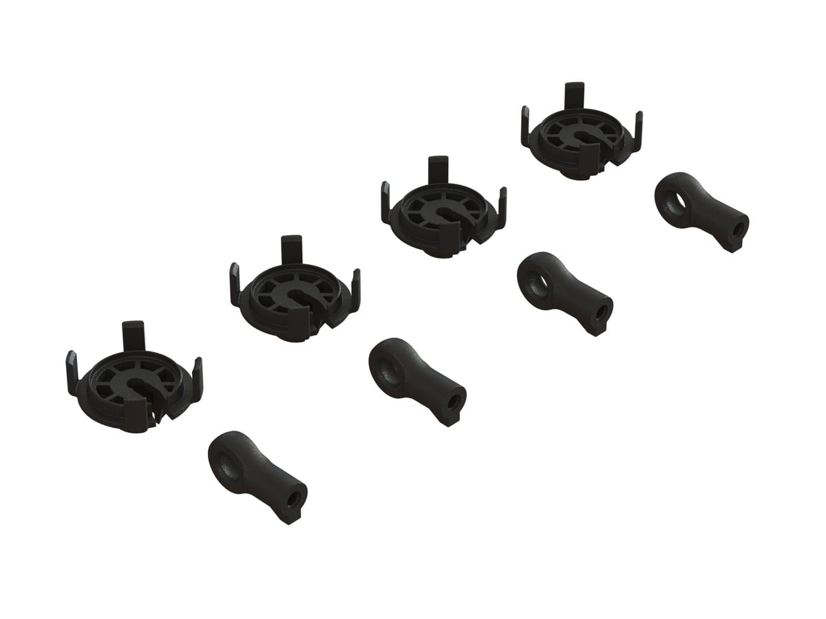 ARA330569 - Shock Rod End & Spring Perch Set