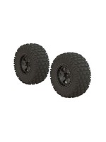 Arrma AR550043 - dBoots Fortress SC Tire Set Glued - Black Chrome