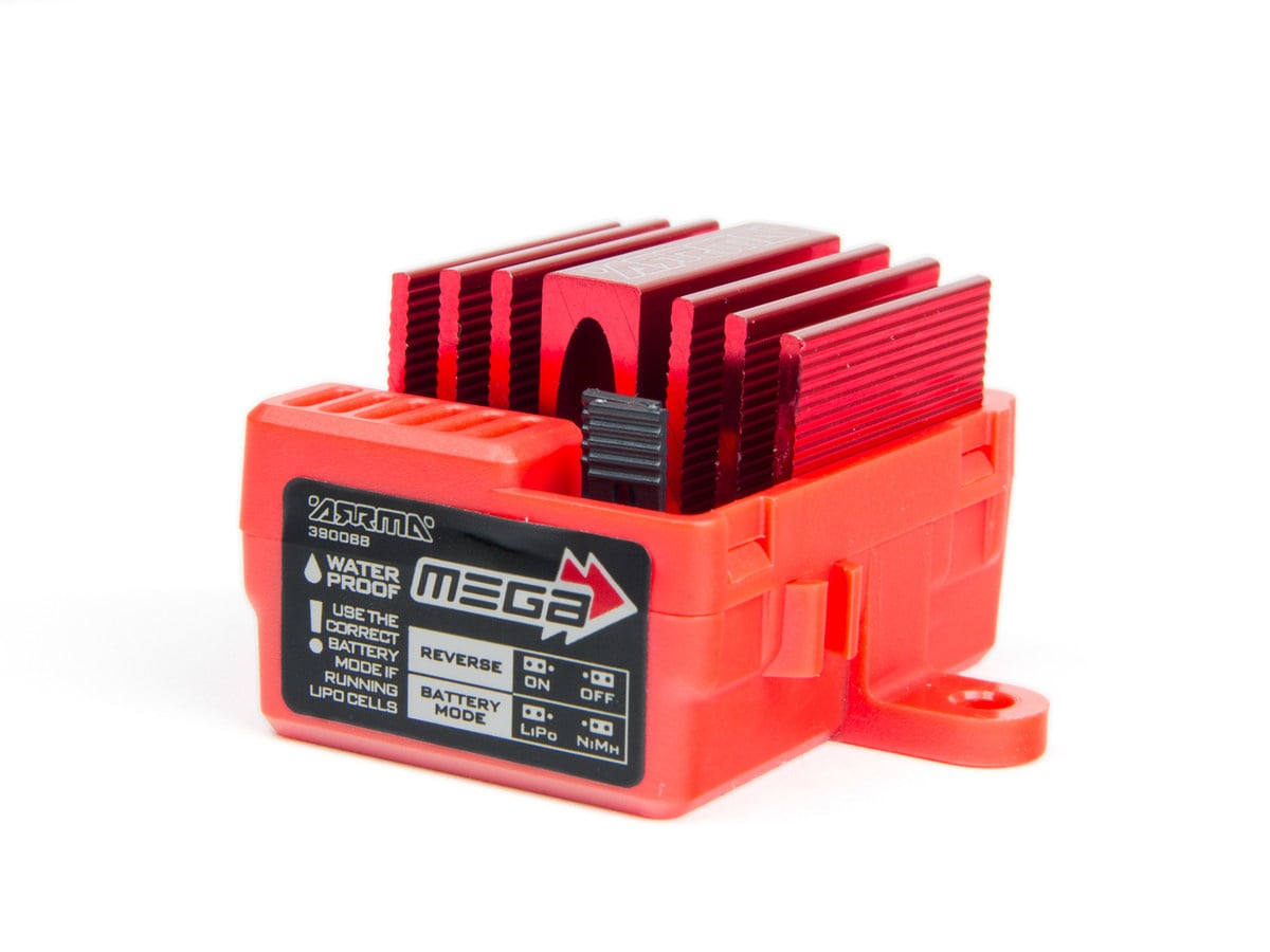 AR390068 - Mega Brushed 12T 2S ESC - Red