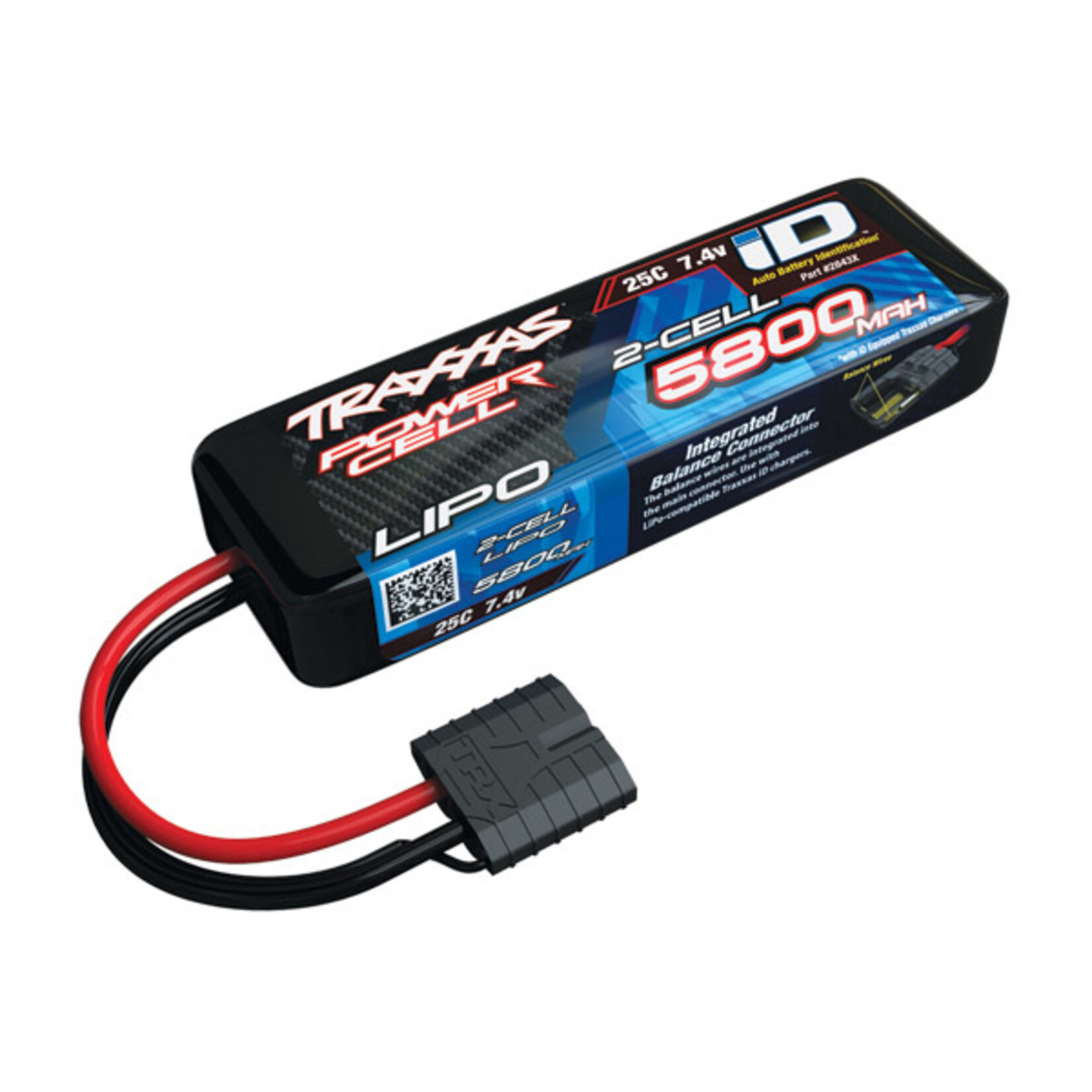 Traxxas 2843X - 5800mAh 7.4V 2-Cell 25C LiPo Battery