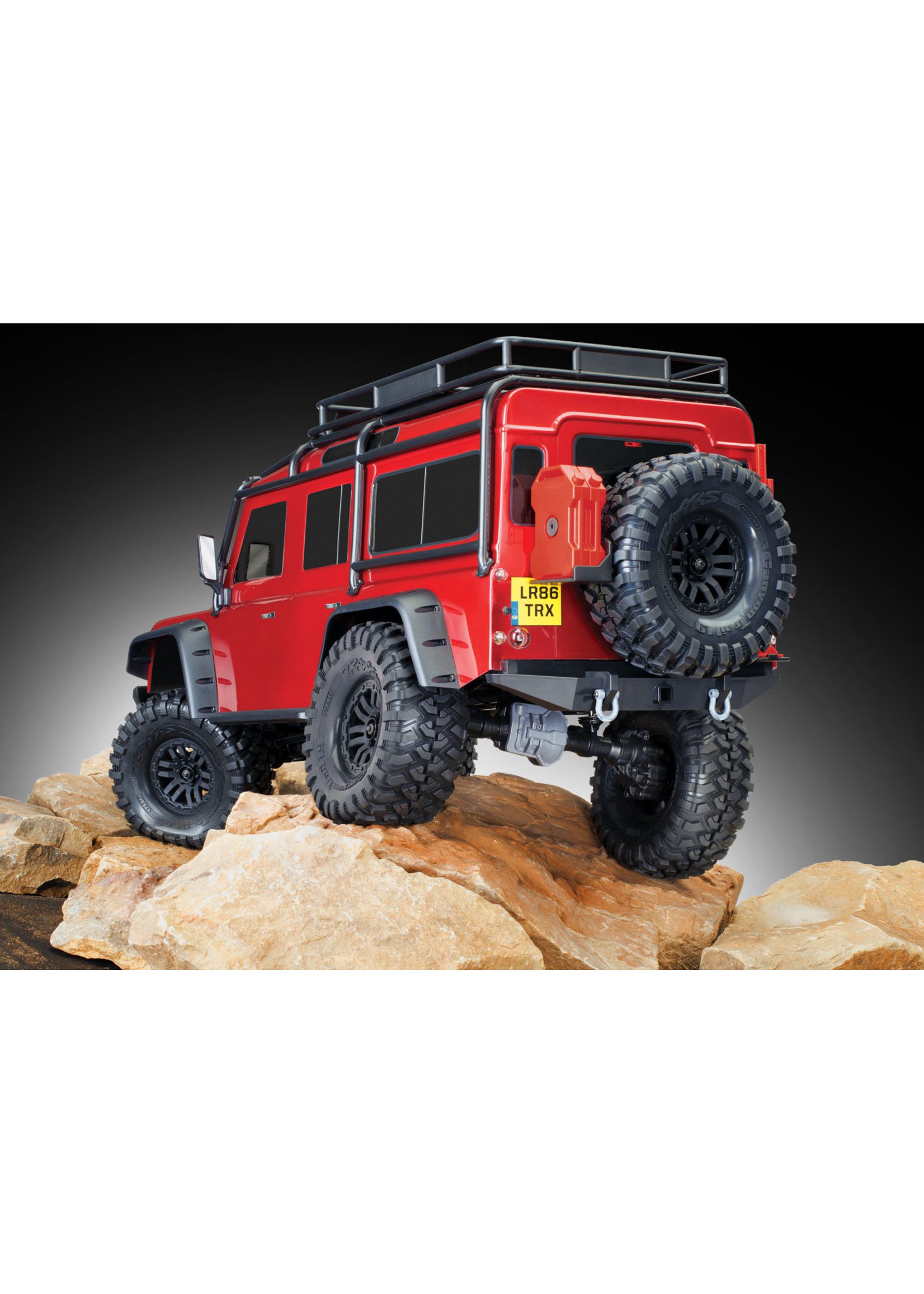 Traxxas 1/10 TRX-4 Defender RTR Scale and Trail Crawler - Red