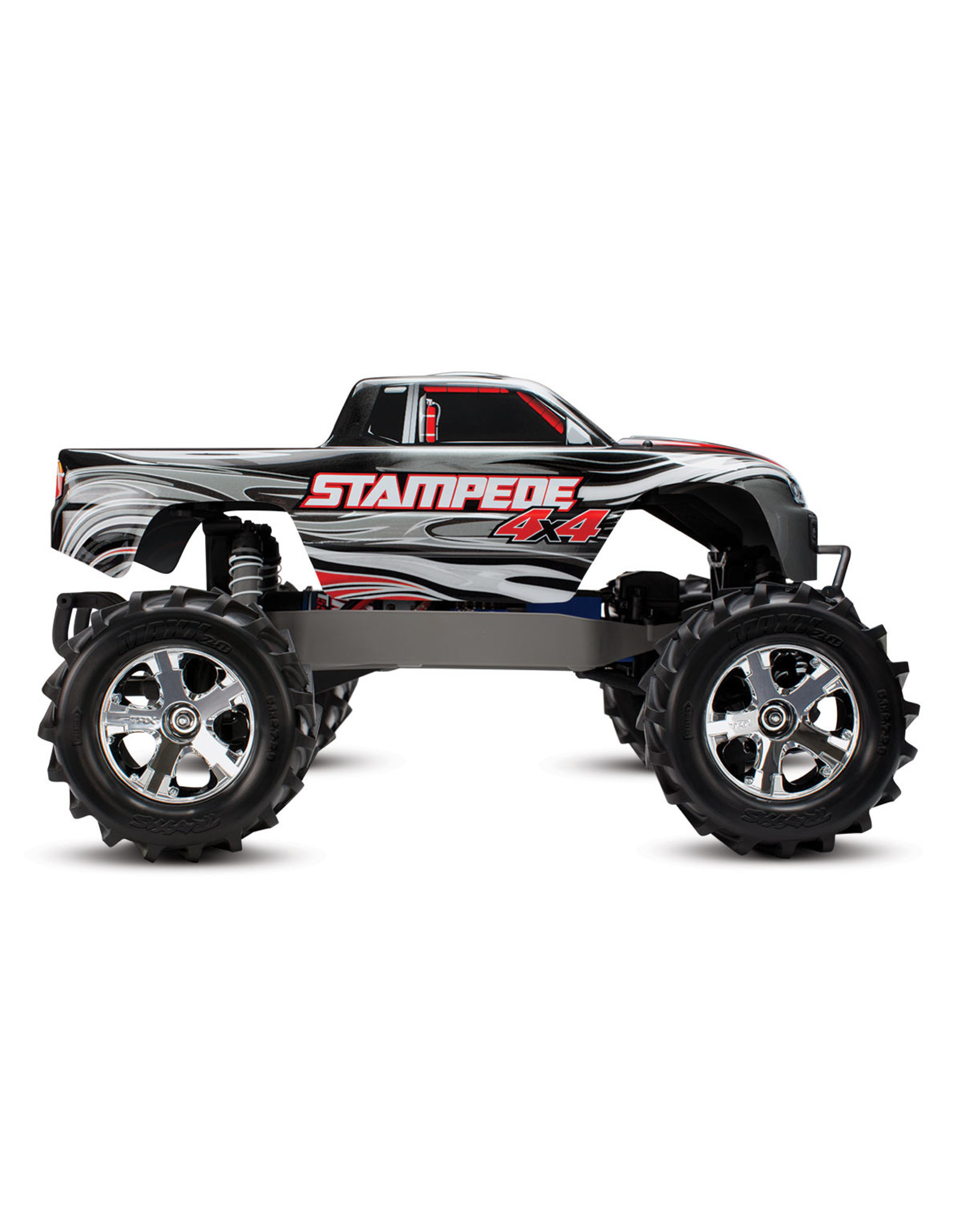 Traxxas 67054-1 1/10 Stampede 4X4 RTR Brushed 4WD Monster Truck Silver - Hub Hobby