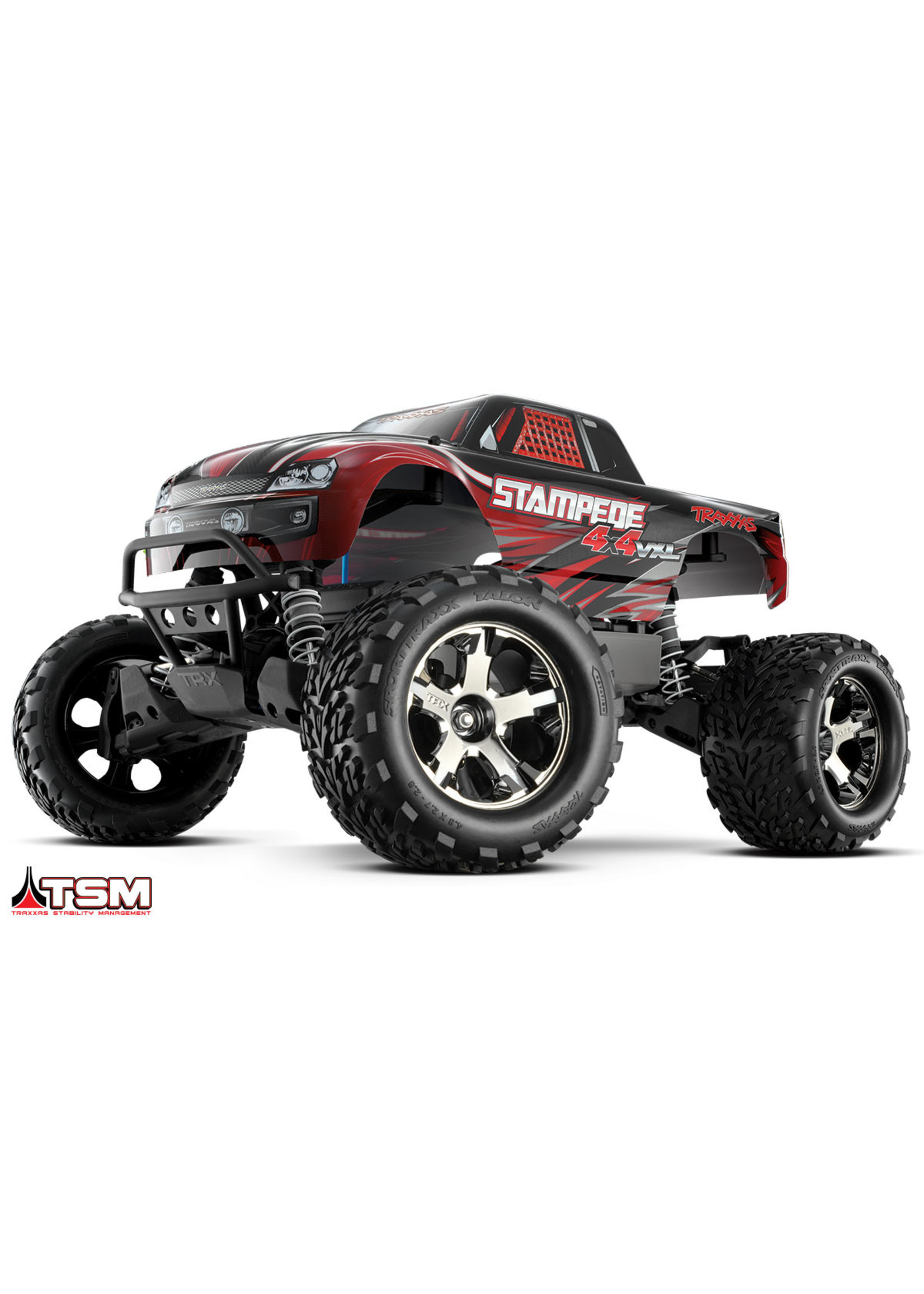Traxxas 1/10 Stampede 4X4 VXL RTR Brushless 4WD Monster Truck - Red
