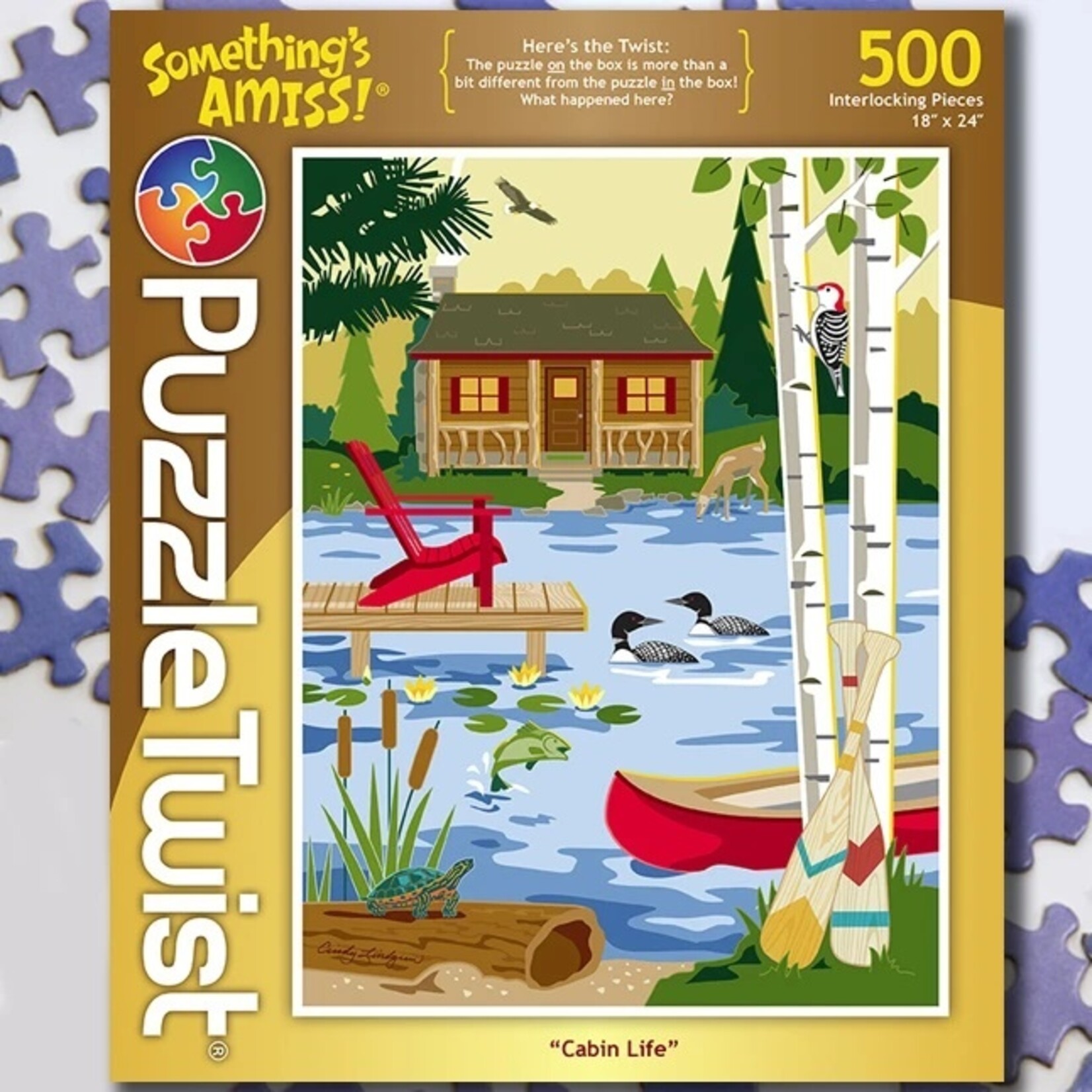 Puzzle Twist Cabin Life - 500 Piece Puzzle