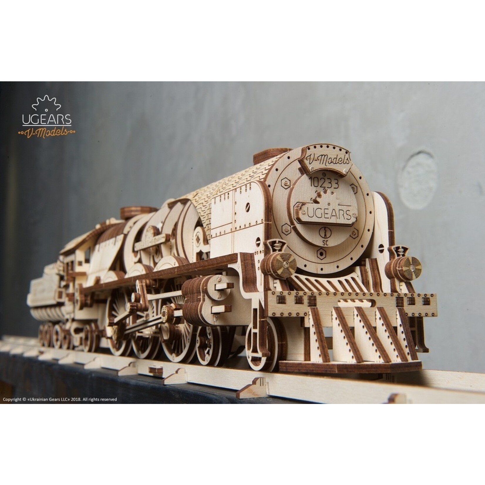 UGears V-Express Steam Train with Tender