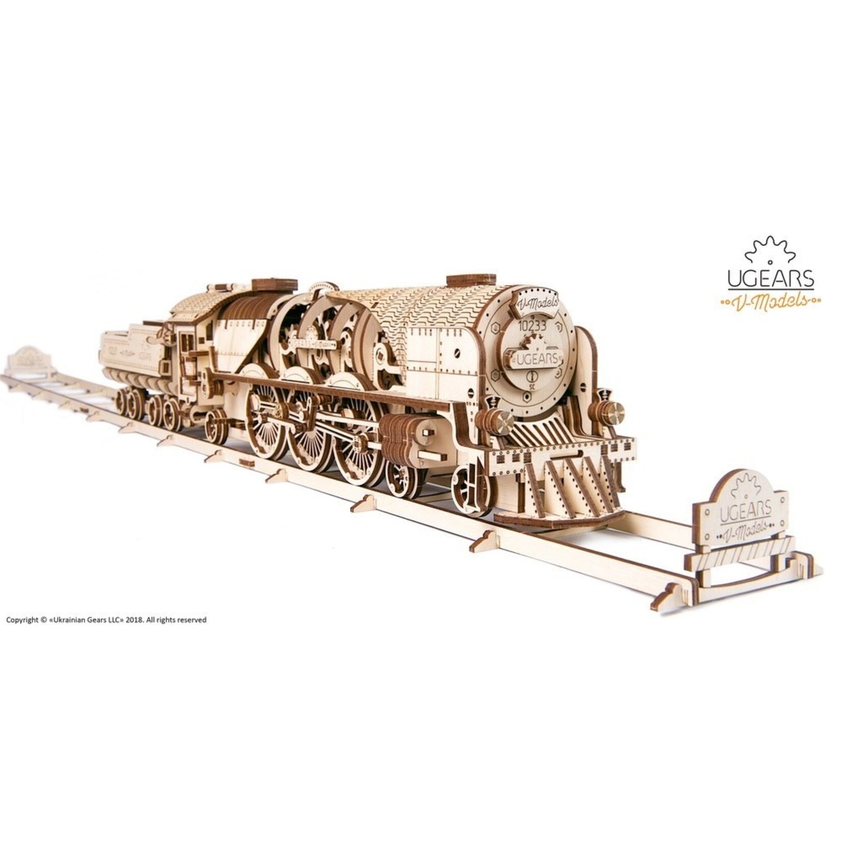 UGears V-Express Steam Train with Tender