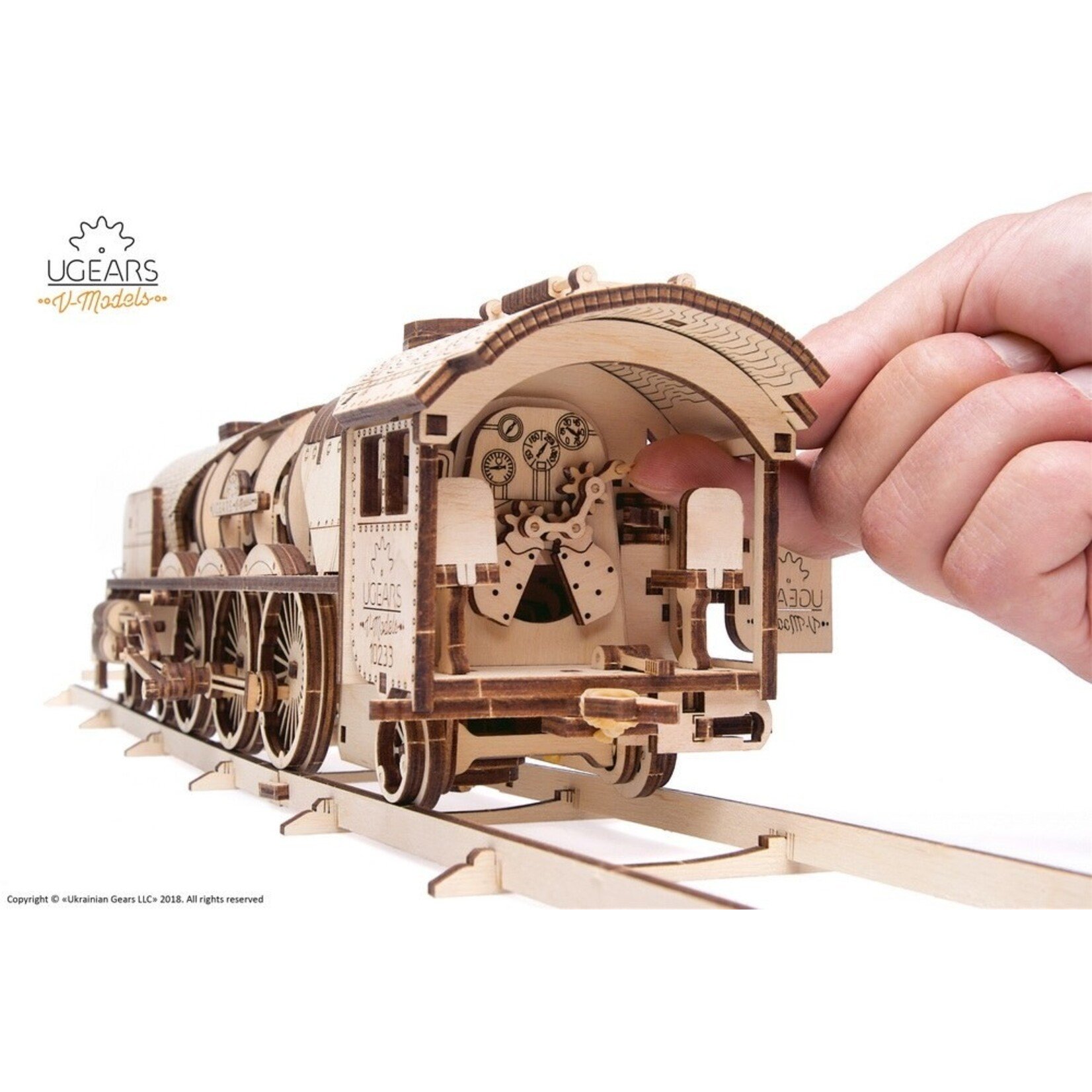 UGears V-Express Steam Train with Tender