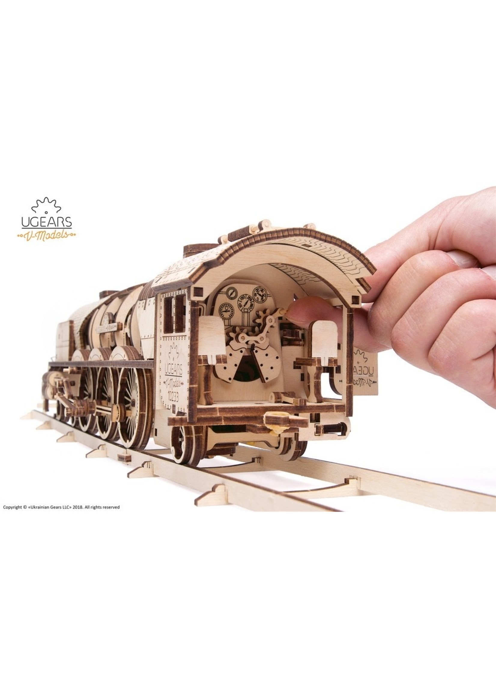 UGears V-Express Steam Train with Tender