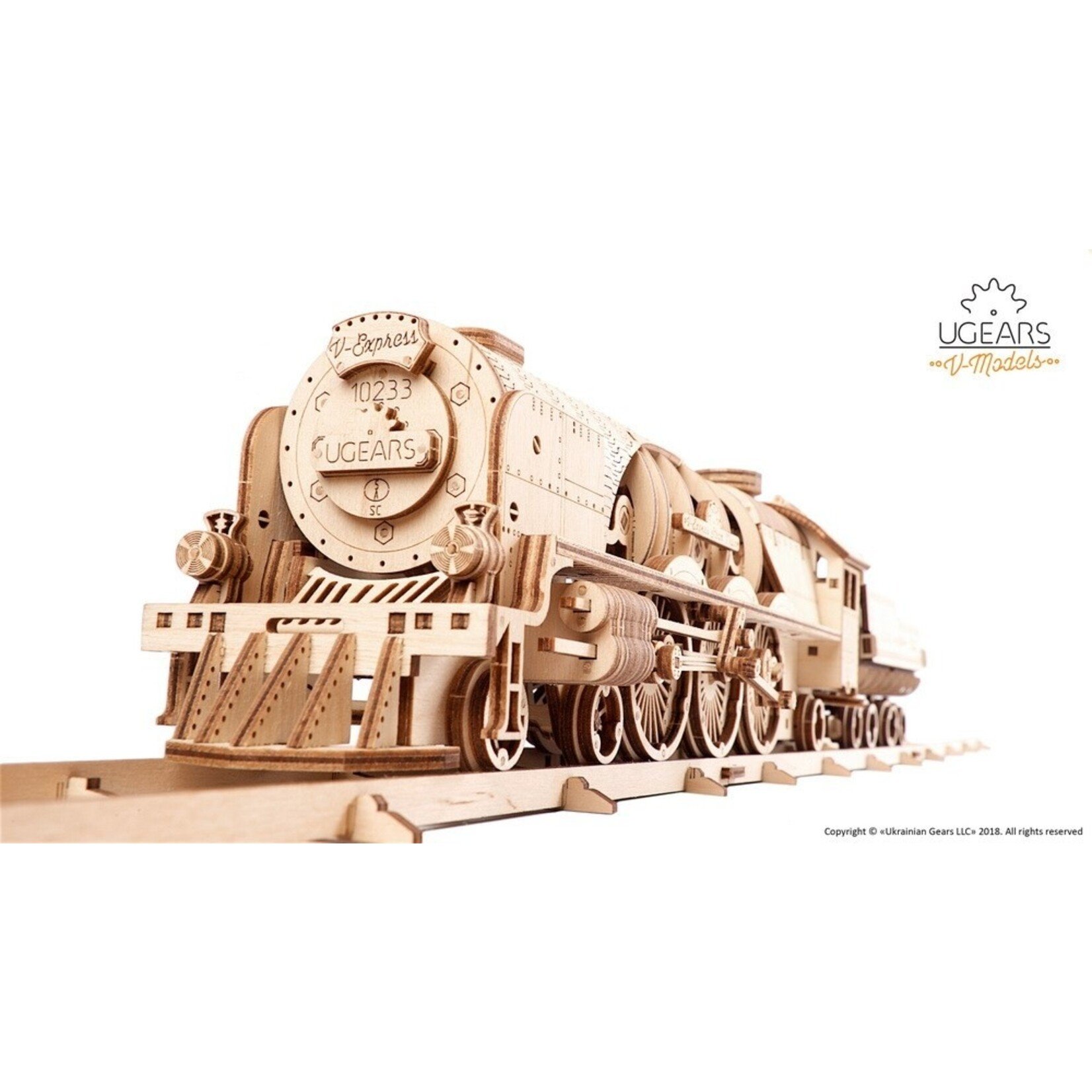 UGears V-Express Steam Train with Tender
