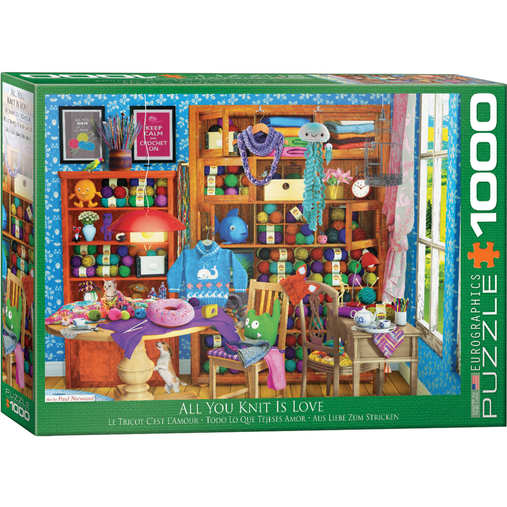Eurographics All You Knit is Love - 1000 Piece Puzzle