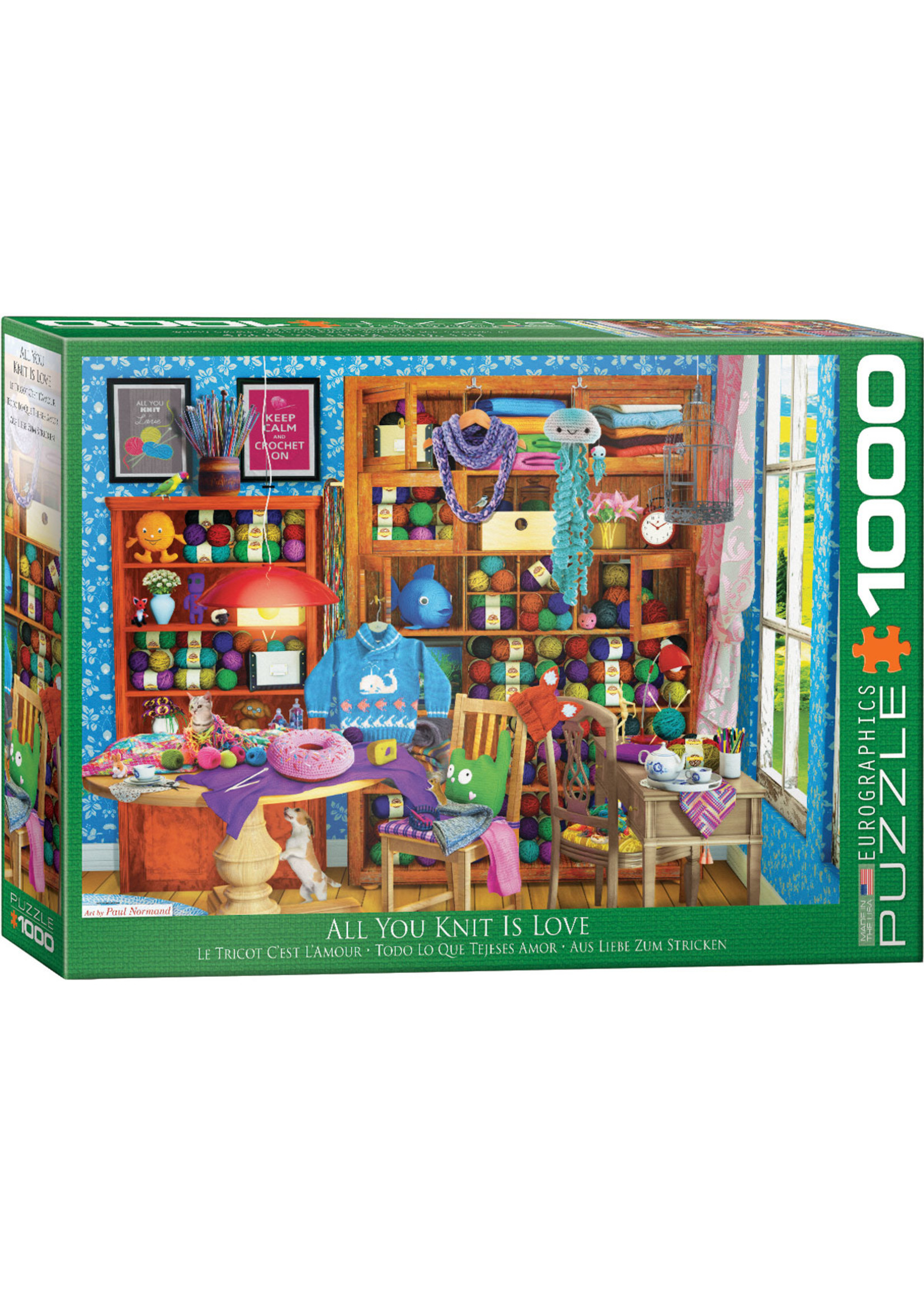 Eurographics All You Knit is Love - 1000 Piece Puzzle