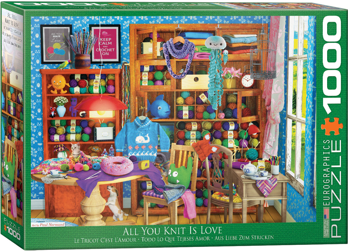 All You Knit is Love - 1000 Piece Puzzle