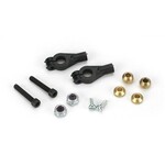 Dubro 2141 - Adjustable Ball Link Hardware, 4-40 - Short