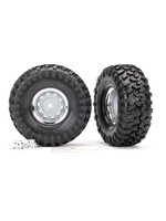 Traxxas 8166 - 1.9" Chrome Wheels / Canyon Trail 4.6x1.9” Tires