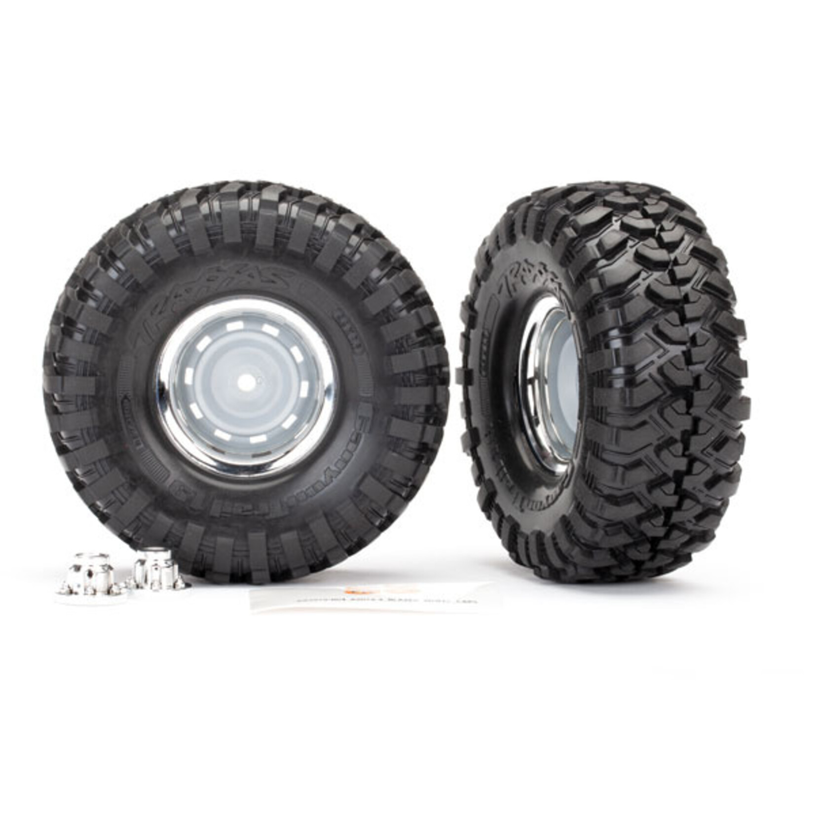 Traxxas 8166 - 1.9" Chrome Wheels / Canyon Trail 4.6x1.9” Tires