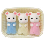 Calico Critters Marshmallow Mouse Triplets