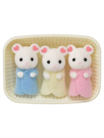 Calico Critters Marshmallow Mouse Triplets